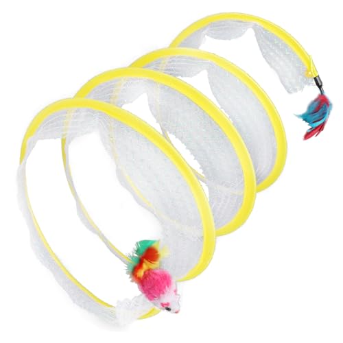 CLISPEED Interaktiver Katzentunnel mit Federmaus Langlebig Geeignet für Kätzchen und Katzen Fördert Jagdinstinkt und Gesunden Spielspaß im Innenbereich CLISPEED Interaktiver Katzentunnel mit Federmaus Langlebig Geeignet für Kätzchen und Katzen Fördert Jagdinstinkt und Gesunden Spielspaß im Innenbereich von CLISPEED