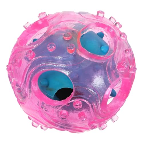 CLISPEED Interaktives Futterball Spielzeug Für Hunde Nahrungsfreisetzung Strapazierfähiges TPR-Gummi Fördert Aktives Spielverhalten Für Kleine Und Große Hunde Farbe Zufällig von CLISPEED
