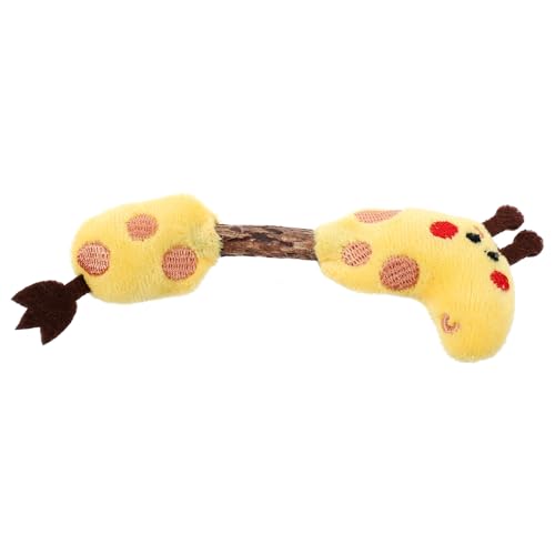 CLISPEED Interaktives Katzenspielzeug Holzstängel Katzenminze Kätzchen Beißspielzeug Cartoon Plüsch Giraffenform für Spielaktive Wohnungskatzen zur Selbstbeschäftigung und Zahnpflege CLISPEED Interaktives Katzenspielzeug Holzstängel Katzenminze Kätzchen Beißspielzeug Cartoon Plüsch Giraffenform für Spielaktive Wohnungskatzen zur Selbstbeschäftigung und Zahnpflege von CLISPEED