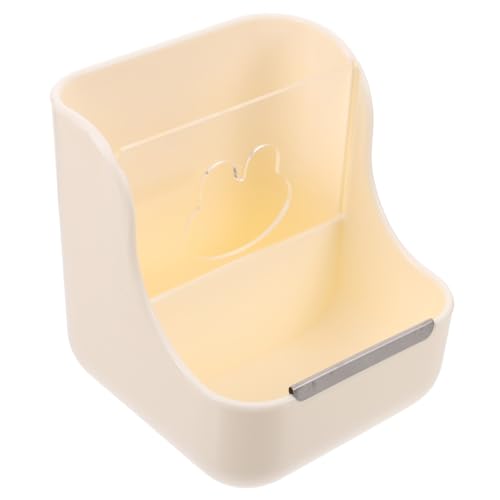 CLISPEED Kaninchenfutterspender mit Heurack Kleiner Haustier Futterautomat für Meerschweinchen Chinchilla und Kaninchen Praktischer Napf zur Sauberen Futteraufbewahrung im Käfig Beige CLISPEED Kaninchenfutterspender mit Heurack Kleiner Haustier Futterautomat für Meerschweinchen Chinchilla und Kaninchen Praktischer Napf zur Sauberen Futteraufbewahrung im Käfig Beige von CLISPEED