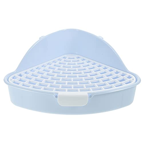 CLISPEED Kasten Haustiertoilette kaninchentoilette kaninchenklo Ecktoilette für Haustiere Häschen Toilette Hasen Trainingsecke für Haustiere kleines pinkel Toilette Plastik Blue CLISPEED Kasten Haustiertoilette kaninchentoilette kaninchenklo Ecktoilette für Haustiere Häschen Toilette Hasen Trainingsecke für Haustiere kleines pinkel Toilette Plastik Blue von CLISPEED