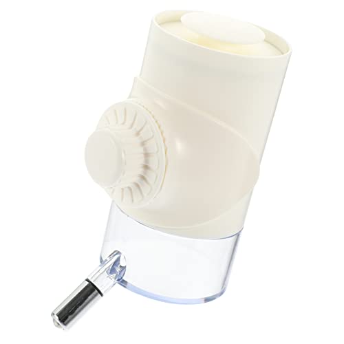 CLISPEED Katze Hund Futterautomat Wasserbrunnenpumpe Filter für Katzenbrunnen verschütten Haustier Tülle Dog Water Bottle hundewasserflasche Katze hängende Flasche Heimtierbedarf pp Weiß von CLISPEED