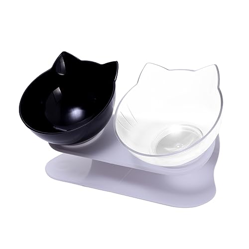 CLISPEED Katzen Und Hundenapf Mit Halsschutz Neigungsdesign Für Ergonomisches Füttern Futterschüssel Und Trinkschüssel Niedliches Katzenohr Design Transparent CLISPEED Katzen Und Hundenapf Mit Halsschutz Neigungsdesign Für Ergonomisches Füttern Futterschüssel Und Trinkschüssel Niedliches Katzenohr Design Transparent von CLISPEED