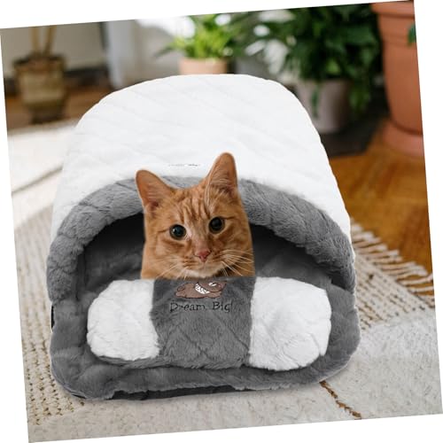 CLISPEED Katzen Winterschlafsack Warmes Kuscheliges Schlafnest für Kätzchen und Kleine Hunde Weiches Sicheres Versteck für Ruhigen Schlaf im Herbst und Winter CLISPEED Katzen Winterschlafsack Warmes Kuscheliges Schlafnest für Kätzchen und Kleine Hunde Weiches Sicheres Versteck für Ruhigen Schlaf im Herbst und Winter von CLISPEED