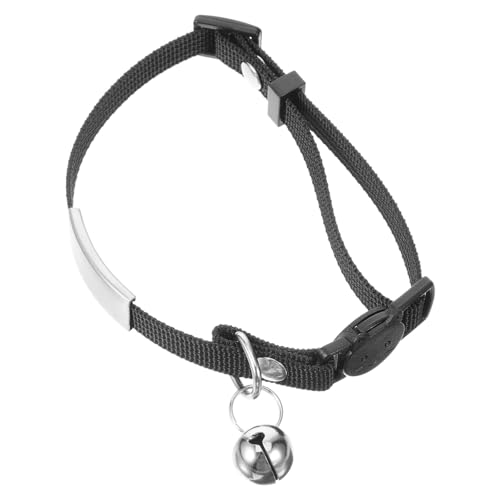 CLISPEED Katzenhalsband Mit Gravur Verstellbares Und Bequemes Für Schwarzes Zubehör Für Haustiere Personalisierbar Für Optimale von CLISPEED
