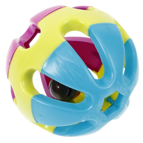 CLISPEED Katzenspielzeug Plüschball Mit Glocken Quietschendes Klangspielzeug Für Haustiere Lustiger Hohler Katzenball Zufällige Für Interaktives Und Spaß von CLISPEED