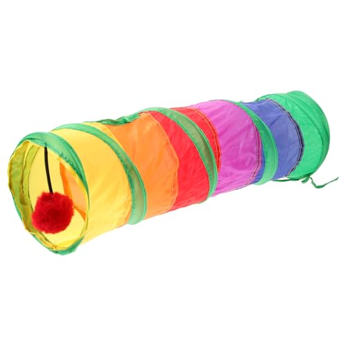 CLISPEED Katzentunnelspielzeug Katzenspieltunnel Katzenbetttunnel Kätzchenspielzeug Tür Bewegliches Katzenspielzeug Automatischer Katzenfutterautomat Katzentunnel CLISPEED Katzentunnelspielzeug Katzenspieltunnel Katzenbetttunnel Kätzchenspielzeug Tür Bewegliches Katzenspielzeug Automatischer Katzenfutterautomat Katzentunnel von CLISPEED