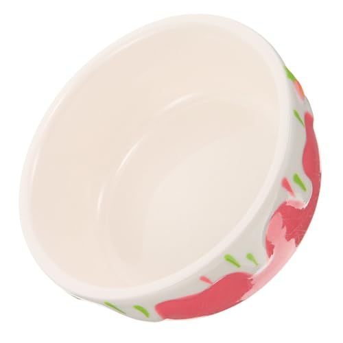 CLISPEED Keramik Futternapf für Kleintiere Anti rutsch Design Auslaufsicher Hamster Chinchilla Kaninchen Meerschweinchen Futterstation mit Großem Fassungsvermögen Rosa Klein von CLISPEED