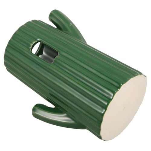 CLISPEED Keramik Hamster Wasserflasche mit Kaktusform Ständer Stabiles Kleintier Trinkflasche Komfortabler Wasserspender für Hamster und Kaninchen Tropffreie Nager Wasserflasche mit von CLISPEED