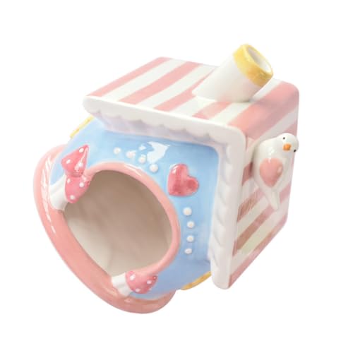 CLISPEED Keramik Hamsternest Haustier Schlafhöhle Langlebig Sicher Kleines Nest für Zwerghamster und Kleintiere Rosa Haustierruheplatz CLISPEED Keramik Hamsternest Haustier Schlafhöhle Langlebig Sicher Kleines Nest für Zwerghamster und Kleintiere Rosa Haustierruheplatz von CLISPEED