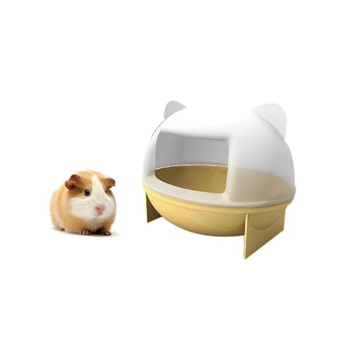 CLISPEED Kleintier Badehaus mit Katzenohren Design Langlebig und Leicht zu Reinigen Hamster Sauna und Waschraum Geeignet für Hamster und Kleine Nagetiere Komfortable und Zufällige Farbe von CLISPEED