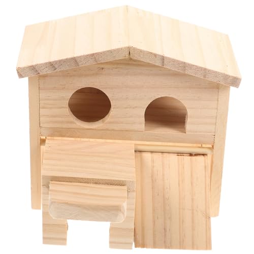 CLISPEED Chinchilla Spielzeug Hamster Hütte aus Holz Mehrstöckige Rattenburg für Kleine Haustiere Sicher und Langlebig Spielen und Klettern CLISPEED Chinchilla Spielzeug Hamster Hütte aus Holz Mehrstöckige Rattenburg für Kleine Haustiere Sicher und Langlebig Spielen und Klettern von CLISPEED