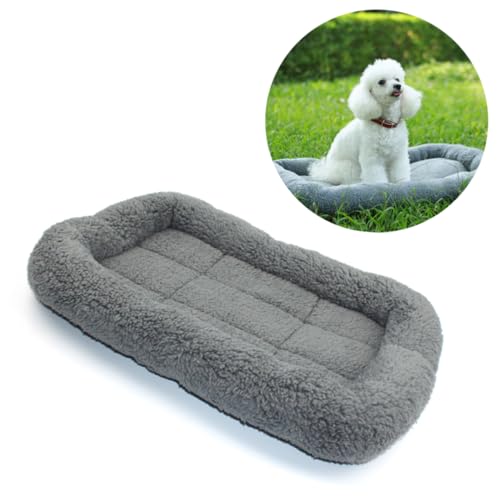 CLISPEED Kuscheliges Haustierkissen aus Weichem Lammfell für Kleine und Mittlere und Katzen Waschbare Schlafmatte rutschfest für Sofa und Bett von CLISPEED