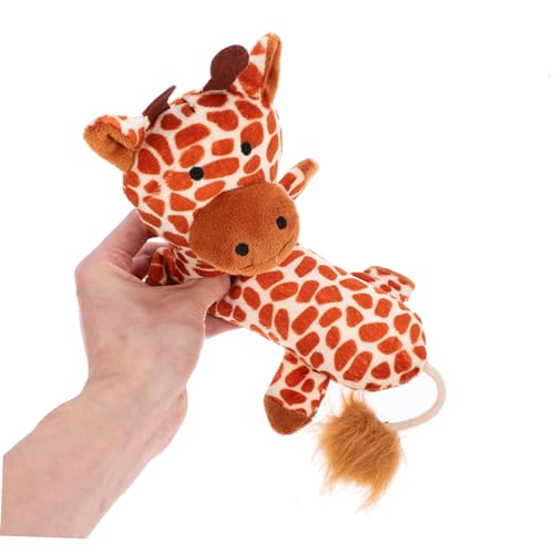 CLISPEED Kuscheliges Katzenspielzeug Giraffenform Plüschkissen Interaktives Beißspielzeug für Kätzchen Katzenkissen zur Beschäftigung und Krallenpflege Indoor CLISPEED Kuscheliges Katzenspielzeug Giraffenform Plüschkissen Interaktives Beißspielzeug für Kätzchen Katzenkissen zur Beschäftigung und Krallenpflege Indoor von CLISPEED