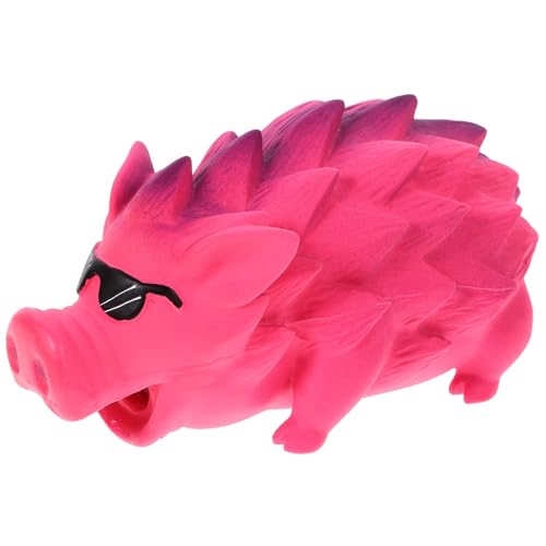 CLISPEED Latex Welpen mit Quietschfunktion Langlebiges Kauspielzeug für Kleine und Große Hunde Lustiges Interaktives Beißspielzeug zur Zahnpflege und Mundgesundheit Rosa von CLISPEED