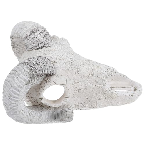 CLISPEED Lifelike Bull Skull Hideout für Fische und Reptilien Resin Dekoration zur Stressreduktion und Sicheren Rückzugsmöglichkeit im Terrarium von CLISPEED