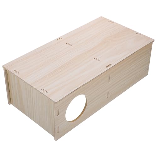 CLISPEED Mehrkammer Hamsterversteck aus Holz Natürliche und Sichere Kuschelhöhle für Meerschweinchen Ausruhen und Entspannen Geräumigen Design CLISPEED Mehrkammer Hamsterversteck aus Holz Natürliche und Sichere Kuschelhöhle für Meerschweinchen Ausruhen und Entspannen Geräumigen Design von CLISPEED
