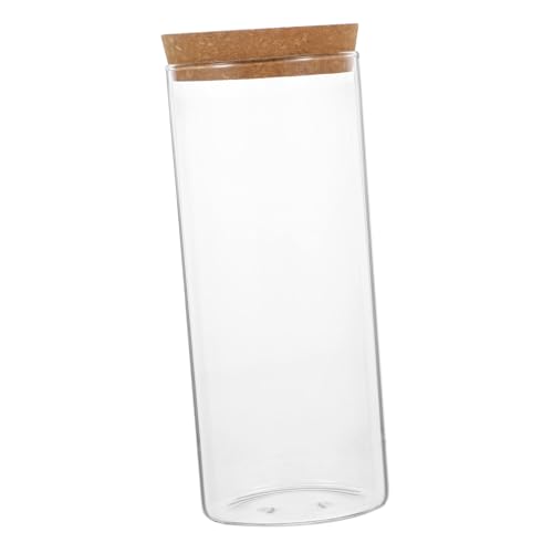 CLISPEED Mikrolandschaftsflasche aus Ökologischer Pflanzbehälter für Terrarien DIY Pflanzenpräsentation für Tischdekoration mit Holzstopfen von CLISPEED