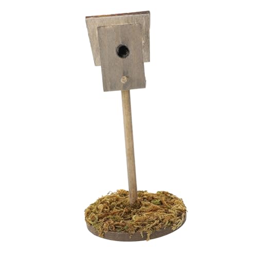 CLISPEED Mini Holz Vogelhaus Dekoration für Garten Zubehör für Miniaturhäuser Hochwertiges Holz für DIY Projekte und CLISPEED Mini Holz Vogelhaus Dekoration für Garten Zubehör für Miniaturhäuser Hochwertiges Holz für DIY Projekte und von CLISPEED