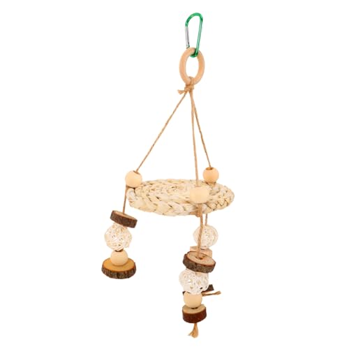 CLISPEED Natürliches Vogelspielzeug aus Maisblättern Kauspielzeug und Hängespielzeug für Vogelkäfige Interaktives Pet Plaything für Wellensittiche Nymphensittiche und Kleine Vögel von CLISPEED