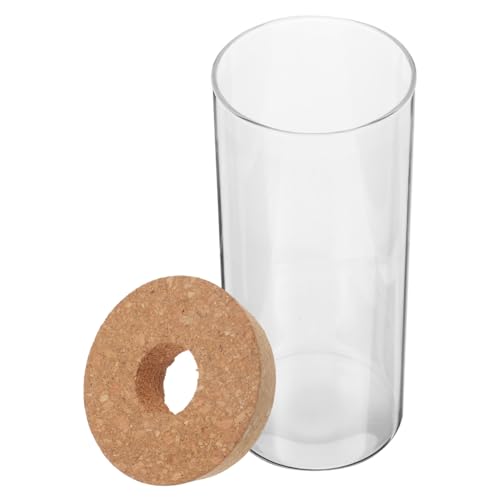 CLISPEED Ökologische Flasche für Hydrokulturpflanzen wohnzimmerdeko Indoor Plants Anlage Micro-Landschafts-DIY-Flasche einmachgläser Mikro-Landschaftsflasche Glasterrarium mit Deckel Holz von CLISPEED