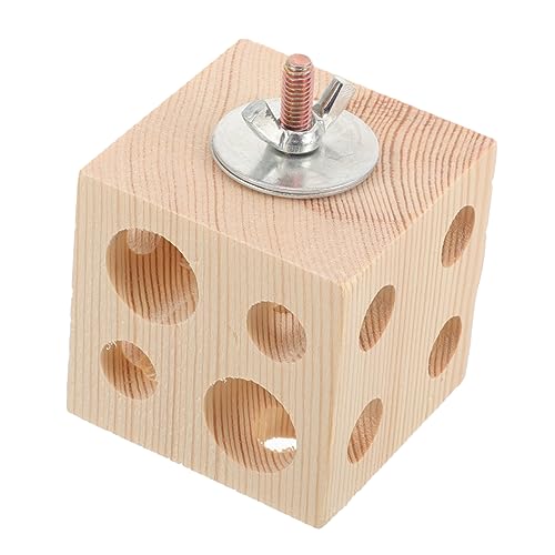 CLISPEED Papagei Kauspielzeug Kauen groß Vogel Papageien klein Zubehör für Vogelkäfige vogelkäfig zubehör vogelzubehör für käfig Bird Toys Parrot Entertainment Toy Beißspielzeug hölzern von CLISPEED