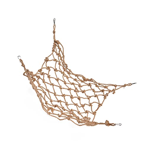 CLISPEED Papageien Spielzeug Leiter Kletternetz Aus Hanfseil Große Hängematte Für Wellensittiche Robust Und Langlebig Geeignet Für Papageien Und Andere Vögel von CLISPEED