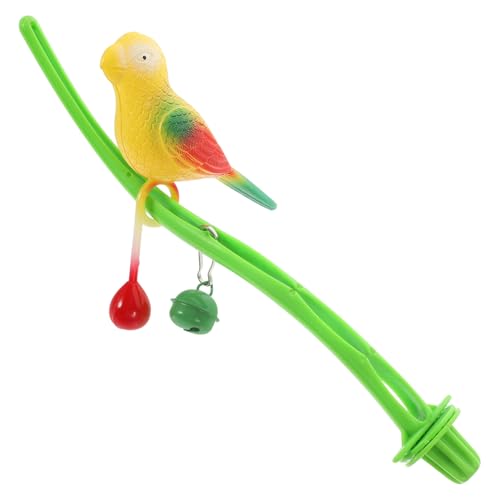 CLISPEED Papageienspielzeug Kunststoff Sitzstange mit Schaukel und Attrappe Vogel Balance Trainingsspielzeug für Wellensittiche und Nymphensittiche Langlebig und Ungiftig für Vogelkäfig CLISPEED Papageienspielzeug Kunststoff Sitzstange mit Schaukel und Attrappe Vogel Balance Trainingsspielzeug für Wellensittiche und Nymphensittiche Langlebig und Ungiftig für Vogelkäfig von CLISPEED