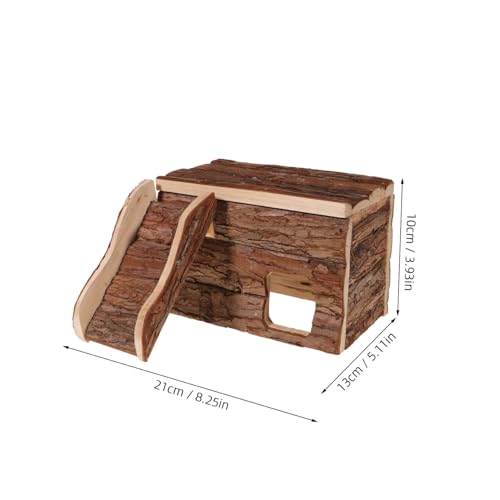 CLISPEED Pet House aus Hochwertigem Holz Atmungsaktiv und Langlebig Kleines Nest für Hamster Zwerghamster Igel und Meerschweinchen Sicherer Rückzugsort und Spielhaus für Kleintiere von CLISPEED