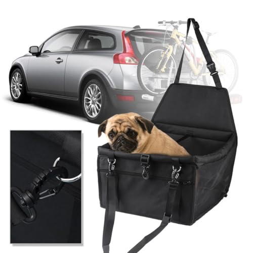CLISPEED Pet Safety Seat für Hunde und Katzen Atmungsaktives Wasserdichtes Auto Sicherheitskissen Tragetasche für Haustiere Schwarz mit Verstärkten Stützen CLISPEED Pet Safety Seat für Hunde und Katzen Atmungsaktives Wasserdichtes Auto Sicherheitskissen Tragetasche für Haustiere Schwarz mit Verstärkten Stützen von CLISPEED
