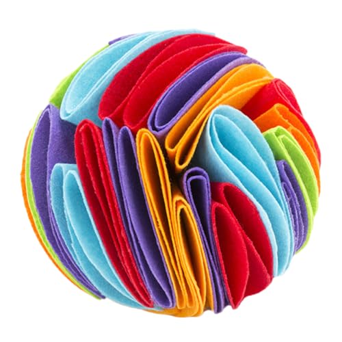 CLISPEED Pet Sniff Ball Buntes Kauspielzeug für Hunde Langsame Fütterung Fördert das Schnüffeln und Schützt die Gesundheit Hundes für Training von CLISPEED