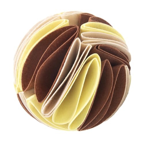 CLISPEED Pet Snuffle Ball aus Langlebigem Filz Fördert Natürliche Futtersuche Stressreduzierendes Futterspielzeug für Hunde Langsames Fressen Geistige und Körperliche Auslastung von CLISPEED