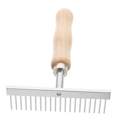 CLISPEED Pferdepflegebürste mit Ergonomischem Holzgriff Rechenkamm für Pferde Kühe und Langlebiges Pflegewerkzeug für Effektive Fellpflege CLISPEED Pferdepflegebürste mit Ergonomischem Holzgriff Rechenkamm für Pferde Kühe und Langlebiges Pflegewerkzeug für Effektive Fellpflege von CLISPEED