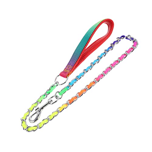 CLISPEED Professionelle Verschleißfeste Hundekette Farbige Robuste Welpenleine aus Metall für Große Hunde Bequeme Haustierleine für Sicheren Spaziergang und Kontrolle CLISPEED Professionelle Verschleißfeste Hundekette Farbige Robuste Welpenleine aus Metall für Große Hunde Bequeme Haustierleine für Sicheren Spaziergang und Kontrolle von CLISPEED