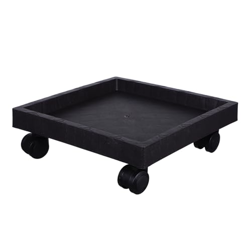 CLISPEED Quadratisches Blumentopftablett Beweglich Pflanzen Stehen Auf Rädern Eingetopft Beweger Quadratische Pflanze Quadratisches Pflanztablett Mit Rollen Anlage Außen Drinnen Basen Black CLISPEED Quadratisches Blumentopftablett Beweglich Pflanzen Stehen Auf Rädern Eingetopft Beweger Quadratische Pflanze Quadratisches Pflanztablett Mit Rollen Anlage Außen Drinnen Basen Black von CLISPEED