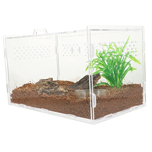 CLISPEED Reptilien Terrarium mit Lüftungssystem Transparenter Langlebiger Terrarienzuchtkasten für Echsen Spinnen Schlangen Wetterbeständig Kratzfest Teiligem CLISPEED Reptilien Terrarium mit Lüftungssystem Transparenter Langlebiger Terrarienzuchtkasten für Echsen Spinnen Schlangen Wetterbeständig Kratzfest Teiligem von CLISPEED