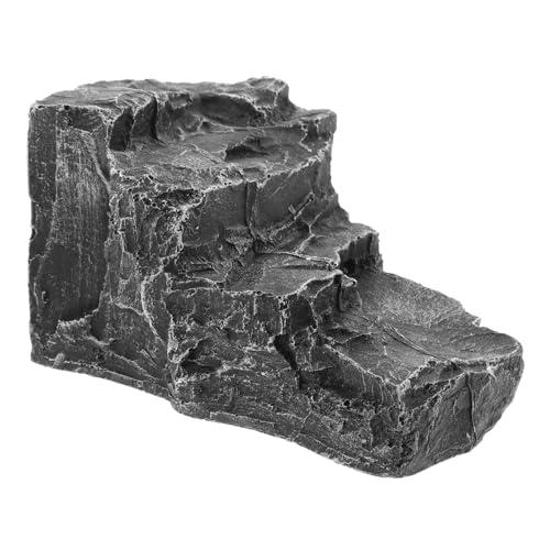 CLISPEED Resin Schildkröten Sonnenplattform Terrarium Reptilien Kletterrampe Dekoration Aquarium Zubehör für Schildkröten und Amphibien Stabile Basking Plattform mit Natürlichem von CLISPEED