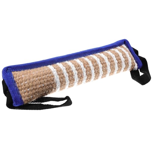 CLISPEED Robustes Hundespielzeug Jute Zerrkissen für Große Hunde Interaktives Beißspielzeug zur Zahnpflege und Trainingshilfe Langlebiges Kauspielzeug für Starke Kaumuskeln und von CLISPEED