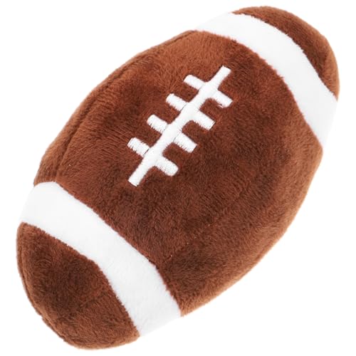 CLISPEED Rugby- Für Haustiere Welpe Haustier Lustige Hundespielzeuge Groß Quietschender Hund Ball Kauspielzeug Für Hunde Zähne Zahnen Backenzahn Beissen Plüsch Coffee von CLISPEED