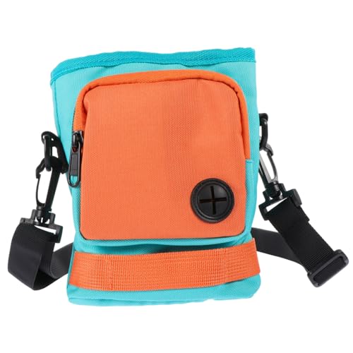 CLISPEED Snack-Trainings-Gürteltasche Ausbildung Beutel Fanny Leckerligürtel für Hunde behandeln hundetraining Dog Treat Bag Hundezug-Hüfttasche Tasche für Hundespaziergang Polyester Orange von CLISPEED