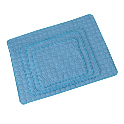 CLISPEED Sommermatte Coole Matte für Hunde für Haustier Kühlende Hundematte Hund kühlmatte Hundebett abnehmbar Haustiere Hund Sommer hundebetten Sommer kühlmatte Sky-Blue von CLISPEED