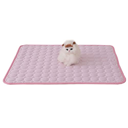 CLISPEED Sommermatte Haustier Unterlage selbstkühlende Matte Cool Hundekühlungspad hundematte kühlung Kühlkissen Hund Kühlmatte Futtermatten für Hunde hundebett kühlung Rosa CLISPEED Sommermatte Haustier Unterlage selbstkühlende Matte Cool Hundekühlungspad hundematte kühlung Kühlkissen Hund Kühlmatte Futtermatten für Hunde hundebett kühlung Rosa von CLISPEED