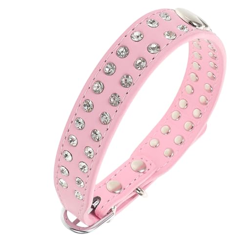 CLISPEED Strass Hundehalsband PU Verstellbar Komfortabel für Kleine Hunde und Katzen Modisches Haustier Zubehör für Partys und Feiern Atmungsaktiv Sanft Mit Glitzernden Strasssteinen CLISPEED Strass Hundehalsband PU Verstellbar Komfortabel für Kleine Hunde und Katzen Modisches Haustier Zubehör für Partys und Feiern Atmungsaktiv Sanft Mit Glitzernden Strasssteinen von CLISPEED
