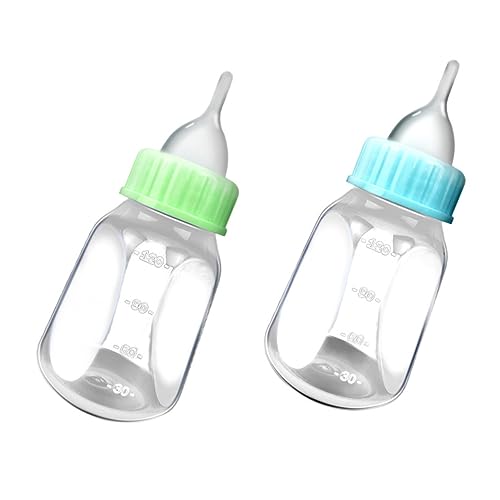 CLISPEED Teiliges Milchflaschen für Haustiere Bpa freie Aufzuchtflaschen mit Austauschbaren Saugern Geeignet für Welpen und Kätzchen Einfache Handfütterung Langlebiges Material Blau und von CLISPEED