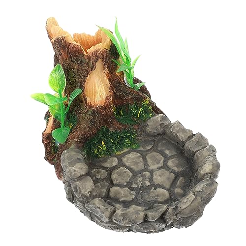 CLISPEED Terrarium Futterstation aus Resin Wasserschale für Schildkröten und Reptilien Langlebiger Futternapf mit Realistischer Steinoptik Einfach zu Reinigen für Kleine Reptilien und CLISPEED Terrarium Futterstation aus Resin Wasserschale für Schildkröten und Reptilien Langlebiger Futternapf mit Realistischer Steinoptik Einfach zu Reinigen für Kleine Reptilien und von CLISPEED