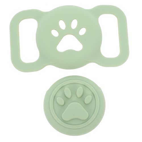 CLISPEED Tracker-Fall Etui Für Haustierortungsgerät Apple Air-Tags Finder Air-Tag-katzenhalsbandhalter Luft Versteckt Air-Tag-Halter Locator Schild Apfel-Tag Light Green Kieselgel CLISPEED Tracker-Fall Etui Für Haustierortungsgerät Apple Air-Tags Finder Air-Tag-katzenhalsbandhalter Luft Versteckt Air-Tag-Halter Locator Schild Apfel-Tag Light Green Kieselgel von CLISPEED