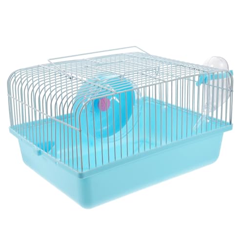 CLISPEED Tragbarer Hamsterkäfig Futterstation Leichtgewichtiger Kleintierkäfig für Outdoor Transport und Zuhause Trinkflasche und Laufrad für Hamster und Zwerghamster CLISPEED Tragbarer Hamsterkäfig Futterstation Leichtgewichtiger Kleintierkäfig für Outdoor Transport und Zuhause Trinkflasche und Laufrad für Hamster und Zwerghamster von CLISPEED