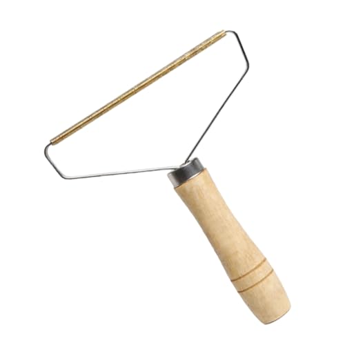 CLISPEED Tragbarer Kleidungs-fusselentferner Mit Holzgriff, Wiederverwendbar, Tierhaarschaber, Pullover, Kleidung, Fusselrasierer, Fusselreiniger Für Teppiche, Teppiche, Möbel von CLISPEED