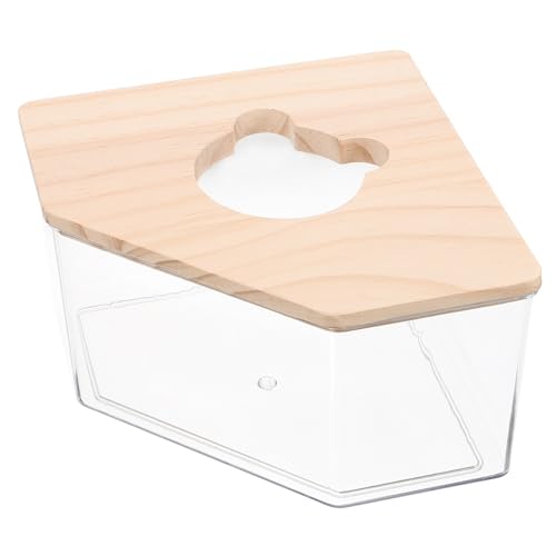 CLISPEED Transparente Hamster Sandbad Box aus Acryl mit Glatten Kanten Multifunktional als Sandbad und Toilette für Hamster Chinchilla und Kleine Kleintiere Großes für Haustierkäfige von CLISPEED