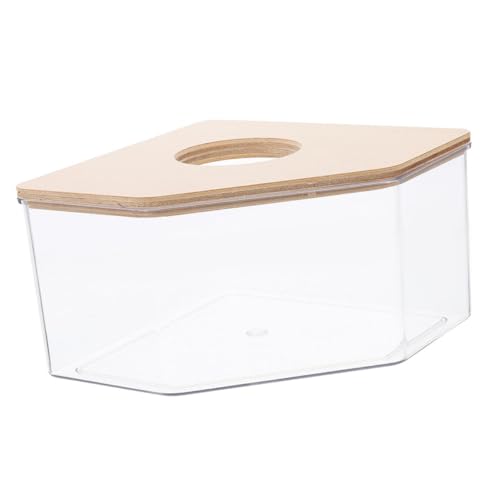 CLISPEED Transparente Hamster Sandbad Box mit Holzdeckel Langebiges Hamster Badezimmer Sandbad für Zwerghamster und Kleintiere zur Fellpflege und Sauberkeit CLISPEED Transparente Hamster Sandbad Box mit Holzdeckel Langebiges Hamster Badezimmer Sandbad für Zwerghamster und Kleintiere zur Fellpflege und Sauberkeit von CLISPEED